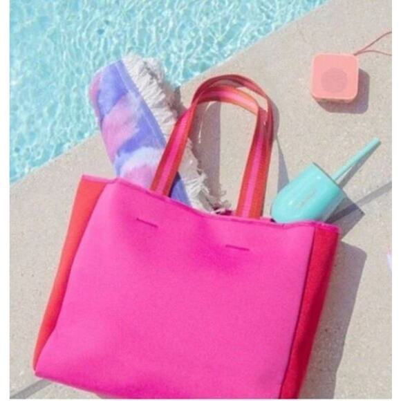 Summersalt Pink & Red Neoprene Tote - NEW - Picture 1 of 5
